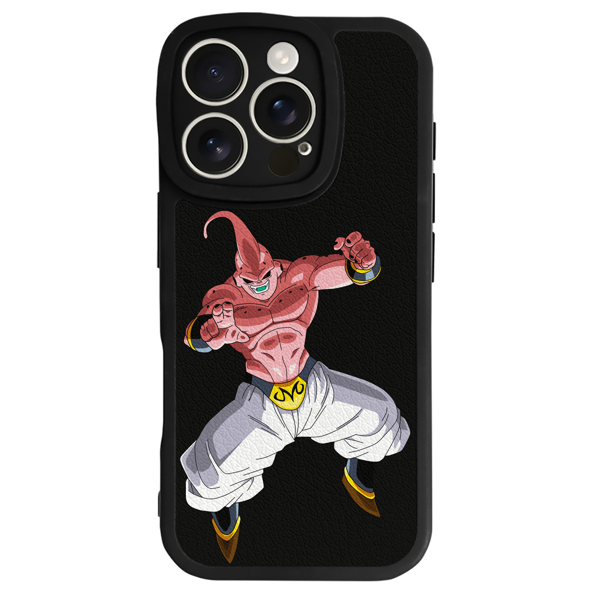 （画像用） ドラゴンボール 魔人ブウ DRAGON BALL Majin Buu 【iPhone 16シリーズ対応】シリコンスマホケース（レザー調） 材質：シリコン